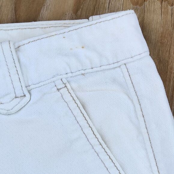 🐞Vintage Gap Ivory Velour Lowrise Bootcut Pants Size 8/29 - Picture 7 of 13
